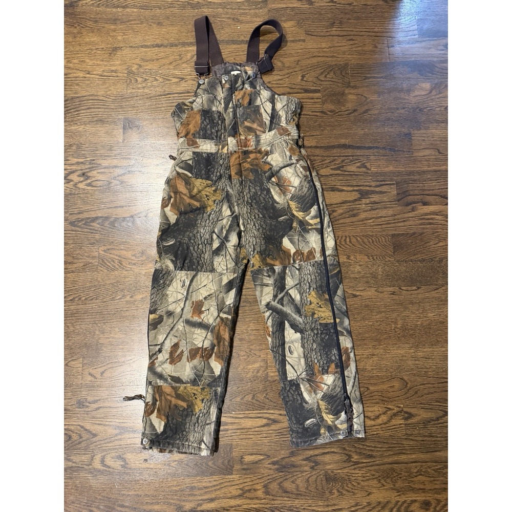 Walls Real tree Hardware Camo Insulated Bib Overalls Youth XL 18 Hunting